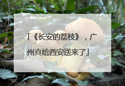 《长安的荔枝》，广州真给西安送来了