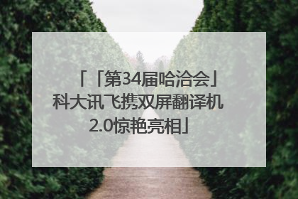 「第34届哈洽会」科大讯飞携双屏翻译机2.0惊艳亮相