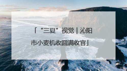 “三夏”视觉｜沁阳市小麦机收圆满收官