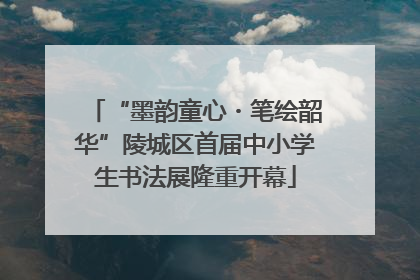 “墨韵童心・笔绘韶华”陵城区首届中小学生书法展隆重开幕