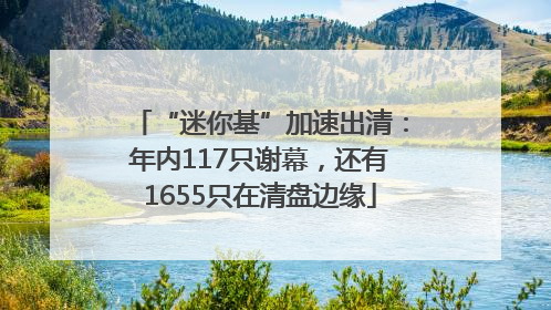 “迷你基”加速出清：年内117只谢幕，还有1655只在清盘边缘