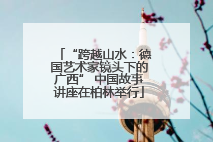 “跨越山水：德国艺术家镜头下的广西” 中国故事讲座在柏林举行