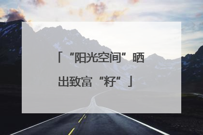 “阳光空间”晒出致富“籽”