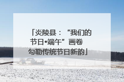炎陵县：“我们的节日•端午”画卷 勾勒传统节日新韵