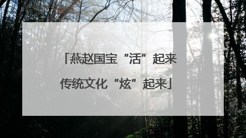 燕赵国宝“活”起来 传统文化“炫”起来