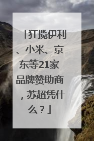 狂揽伊利、小米、京东等21家品牌赞助商，苏超凭什么？