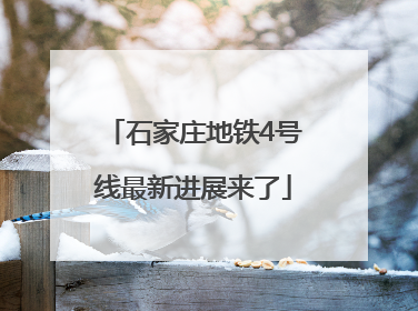 石家庄地铁4号线最新进展来了
