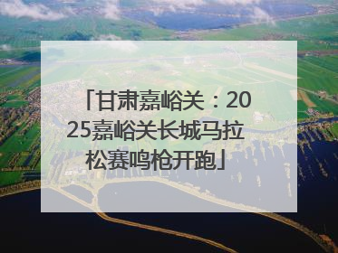 甘肃嘉峪关：2025嘉峪关长城马拉松赛鸣枪开跑