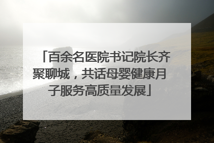百余名医院书记院长齐聚聊城，共话母婴健康月子服务高质量发展