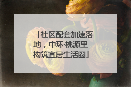 社区配套加速落地，中环·桃源里构筑宜居生活圈