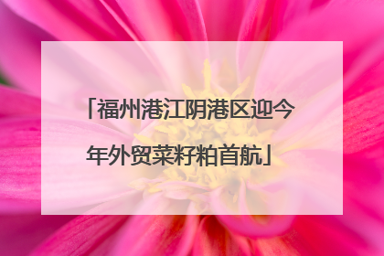 福州港江阴港区迎今年外贸菜籽粕首航