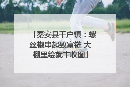秦安县千户镇：螺丝椒串起致富链 大棚里绘就丰收图