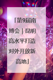 第9届南博会｜昆明高水平打造对外开放新高地