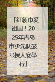 红领巾爱祖国！2025年青岛市少先队鼓号操大赛举行