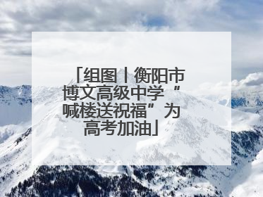 组图丨衡阳市博文高级中学“喊楼送祝福”为高考加油
