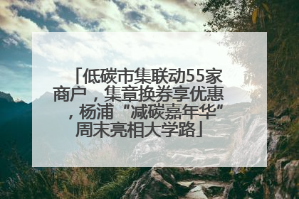 低碳市集联动55家商户，集章换券享优惠，杨浦“减碳嘉年华”周末亮相大学路