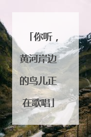 你听，黄河岸边的鸟儿正在歌唱