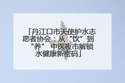 丹江口市天使护水志愿者协会：从“饮”到“养” 中医夜市解锁水健康新密码