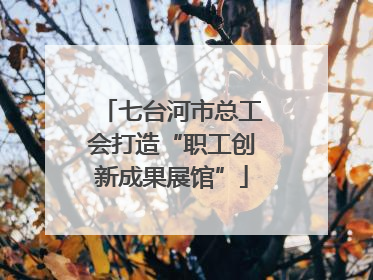 七台河市总工会打造“职工创新成果展馆”