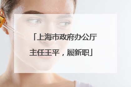 上海市政府办公厅主任王平，履新职