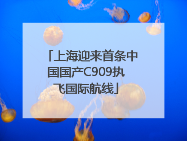 上海迎来首条中国国产C909执飞国际航线