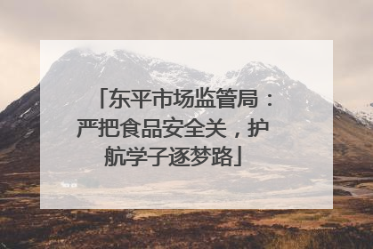 东平市场监管局：严把食品安全关，护航学子逐梦路