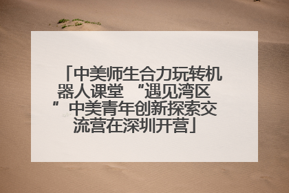 中美师生合力玩转机器人课堂 “遇见湾区”中美青年创新探索交流营在深圳开营