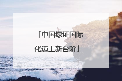 中国绿证国际化迈上新台阶