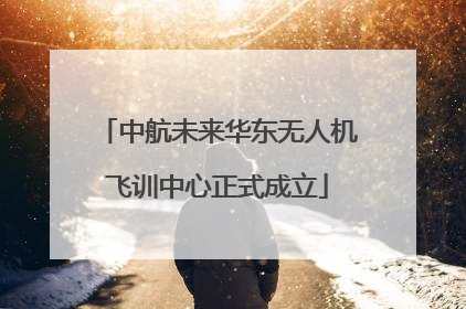 中航未来华东无人机飞训中心正式成立