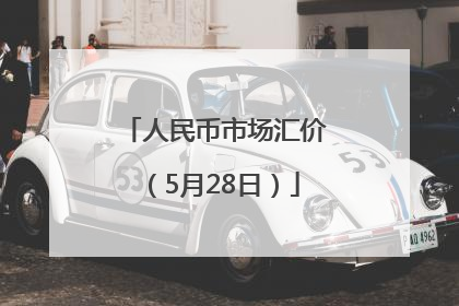 人民币市场汇价（5月28日）