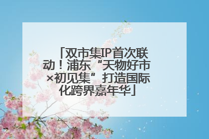 双市集IP首次联动！浦东“天物好市×初见集”打造国际化跨界嘉年华