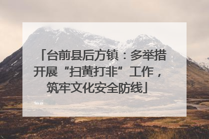 台前县后方镇：多举措开展“扫黄打非”工作，筑牢文化安全防线