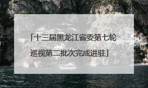 十三届黑龙江省委第七轮巡视第二批次完成进驻