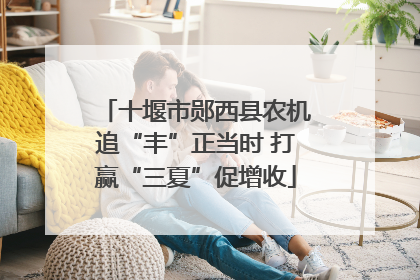十堰市郧西县农机追“丰”正当时 打赢“三夏”促增收