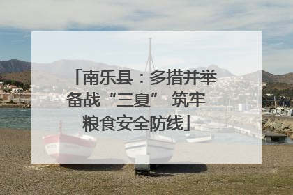 南乐县：多措并举备战“三夏” 筑牢粮食安全防线