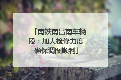 南铁南昌南车辆段：加大检修力度确保调图顺利