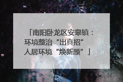 南阳卧龙区安皋镇：环境整治“出真招” 人居环境“焕新颜”