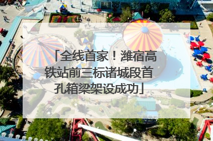 全线首家！潍宿高铁站前三标诸城段首孔箱梁架设成功
