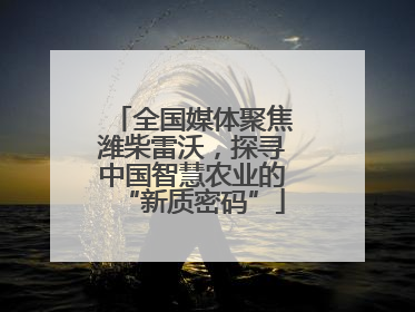 全国媒体聚焦潍柴雷沃，探寻中国智慧农业的“新质密码”