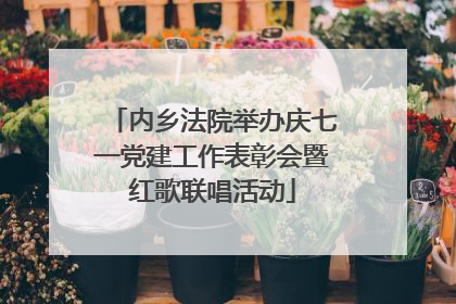 内乡法院举办庆七一党建工作表彰会暨红歌联唱活动