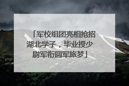 军校组团亮相抢招湖北学子，毕业授少尉军衔圆军旅梦