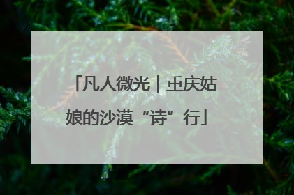 凡人微光｜重庆姑娘的沙漠“诗”行