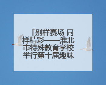 别样赛场 同样精彩——淮北市特殊教育学校举行第十届趣味运动会