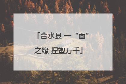 合水县 一“面”之缘 捏塑万千