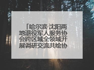哈尔滨·沈阳两地退役军人服务协会跨区域全领域开展调研交流共绘协同发展