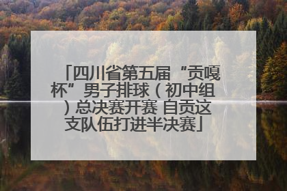四川省第五届“贡嘎杯”男子排球（初中组）总决赛开赛 自贡这支队伍打进半决赛