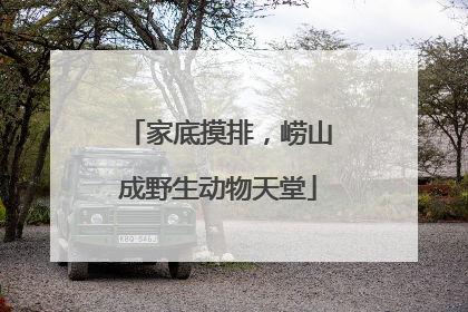 家底摸排，崂山成野生动物天堂