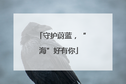 守护蔚蓝，“海”好有你