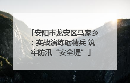 安阳市龙安区马家乡：实战演练砺精兵 筑牢防汛“安全堤”
