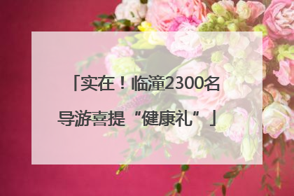 实在！临潼2300名导游喜提“健康礼”